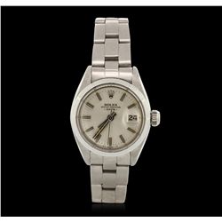 Ladies Rolex Stainless Steel Date Model Wristwatch