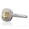 Image 2 : 14KT Two-Tone Gold 1.28ctw Diamond Engagement Ring