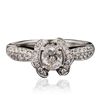 Image 1 : 18KT White Gold 1.12ctw Diamond Ring