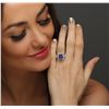 Image 1 : 14KT Two-Tone Gold 3.41ct Tanzanite and Diamond Ring