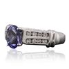 Image 2 : 14KT White Gold 1.90ct Tanzanite and Diamond Ring