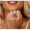 Image 1 : 14KT White Gold 1.80ct Ruby and Diamond Ring