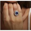 Image 2 : 18KT White Gold 3.25ct Tanzanite and Diamond Ring