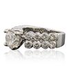 Image 2 : 18KT White Gold EGL Certified 3.10ctw Diamond Ring