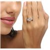 Image 8 : 18KT White Gold EGL Certified 3.10ctw Diamond Ring