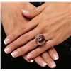 Image 1 : 14KT Rose Gold 13.01ct GIA Cert Morganite and Diamond Ring