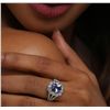 Image 1 : 14KT White Gold 2.19ct Tanzanite and Diamond Ring