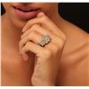 Image 2 : 14KT Two-Tone Gold 4.21ctw Diamond Ring