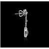 Image 2 : 14KT White Gold 4.64ctw Black Diamond Earrings