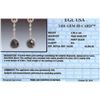 Image 7 : 14KT White Gold 4.64ctw Black Diamond Earrings