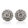 Image 1 : 14KT White Gold 1.40ctw Diamond Earrings