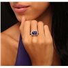 Image 1 : 14KT Two-Tone Gold 4.41ct Tanzanite and Diamond Ring