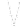 Image 2 : 14KT White Gold 0.96ctw Diamond Pendant With Chain