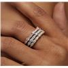 Image 1 : 14KT Yellow, White, And Rose Gold 0.80ctw Diamond Rings