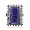 Image 3 : 14KT White Gold 13.03ct Tanzanite and Diamond Ring