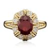 Image 3 : 14KT Yellow Gold 2.79ct Ruby and Diamond Ring