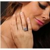 Image 1 : 14KT White Gold 2.80ct Blue Topaz and Diamond Ring