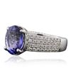 Image 2 : 14KT White Gold 2.47ct Tanzanite and Diamond Ring