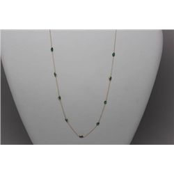 10K GOLD EMERALD (1.80ct) NECKLACE
