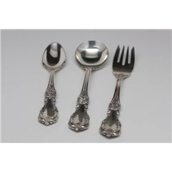 STERLING SILVER REED & BARTON 3PC. CUTLERY SET