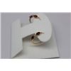 Image 2 : 9K GOLD GARNET & DIAMOND EARRINGS