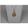 Image 2 : 14K GOLD OPAL PENDANT NECKLACE