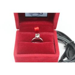 14K WHITE GOLD BROWN-YELLOW DIAMOND (1.10ct.)