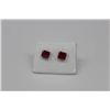 Image 1 : 14K GOLD RUBY (4.40CT) EARRINGS