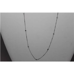10K WHITE GOLD DIAMOND (0.39CT) NECKLACE