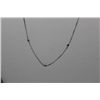 Image 2 : 10K WHITE GOLD DIAMOND (0.39CT) NECKLACE