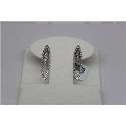 14K WHITE GOLD DIAMOND (0.55CT) EARRINGS