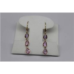 14K GOLD MULTI-COLORED SAPPHIRE (3.60CT) & DIAMOND