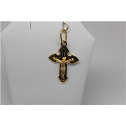 10K GOLD CHRIST CROSS (APPRX. 2.9 GMS) PENDANT