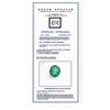 Image 2 : ONE CENTER OVAL SHAPE FINE NATURAL COLOMBIAN EMERALD TW:14.91CTS