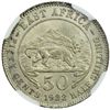 Image 2 : BRITISH EAST AFRICA: George V, 1910-1936, AR 50 cents, 1922