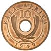 Image 2 : BRITISH EAST AFRICA: George VI, 1937-1952, 10 cents, 1949