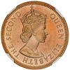 Image 1 : MAURITIUS: Elizabeth II, 1952-1987, 2 cents, 1959