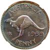 Image 2 : AUSTRALIA: Elizabeth II, 1952-, AE penny, 1959