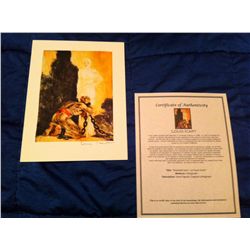 Original Louis Icart Lithograph from Le Faust suite - Shackled Soul