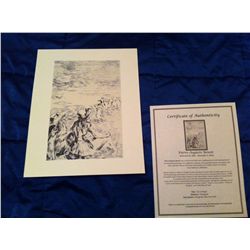 Sur la Plage Posthumous EtchingLimited Edition-by Renoir