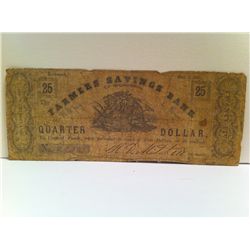 Farmers Banknote 1800's