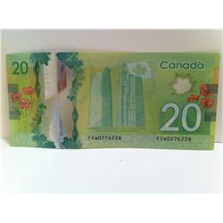 Low S/N $20 Canada Banknote