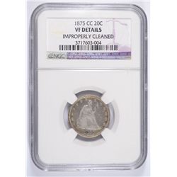 1875-CC TWENTY CENT PC NGC VF DETAILS