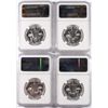 Image 2 : LOT OF( 4 )  1961 FRANKLIN HALF DOLLARS, NGC PROOF-67