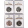 Image 1 : LOT OF( 4 )  1962 FRANKLIN HALF DOLLARS, NGC PROOF-67
