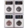 Image 2 : LOT OF( 4 )  1963 FRANKLIN HALF DOLLARS, NGC PROOF-67