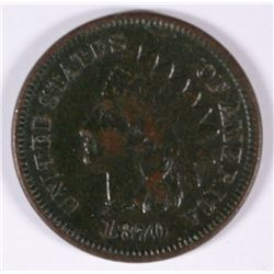 1870 INDIAN HEAD CENT, FINE  KEY DATE!