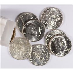 ORIGINAL GEM BU ROLL OF 1964 KENNEDY HALF DOLLARS