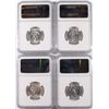 Image 2 : LOT OF ( 4 ) 1963 WASHINGTON QUARTERS, NGC MS-65