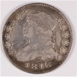 1818 BUST QUARTER VF-XF NICE